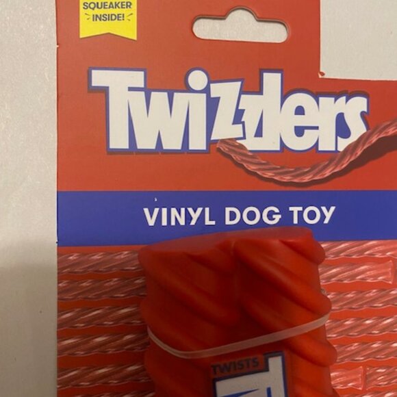 DOG TOY VINYL TWIZZLER-SHAPED {SQUEAKER INSIDE} - Picture 8 of 9